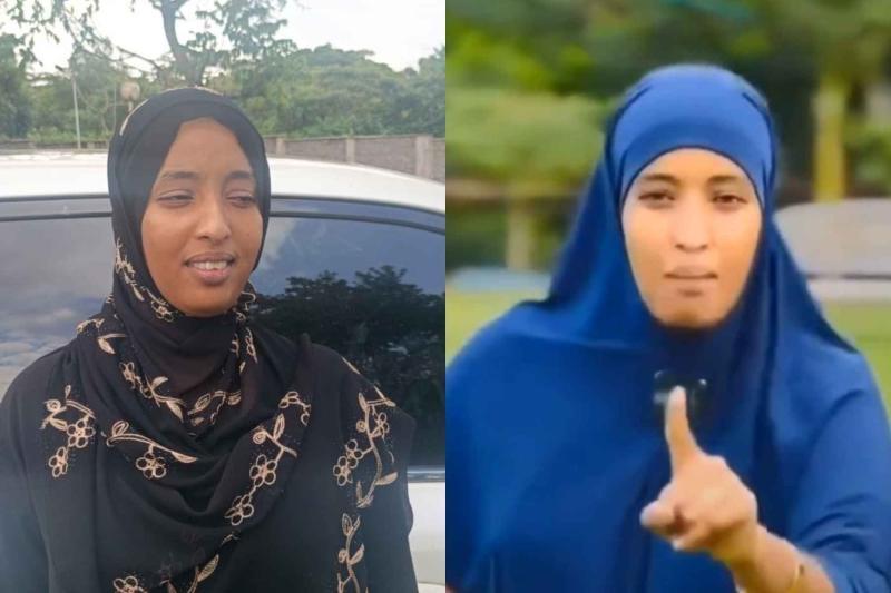 Collage photo of Bare Sahara Ahmed.